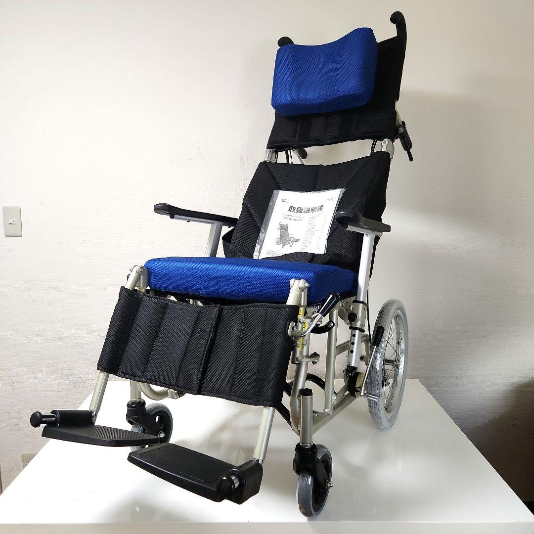 カワムラサイクル　介助型　リクライニング　車椅子　KPF16-40-N リクライニング式（ティルト連動） 介助用車いす KPF16-40(42