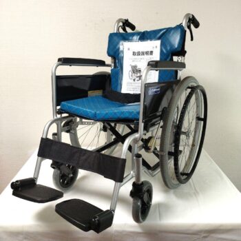 カワムラ 自走用 ワイド 車椅子 ノーパンクタイヤ BM22-42SB-M-